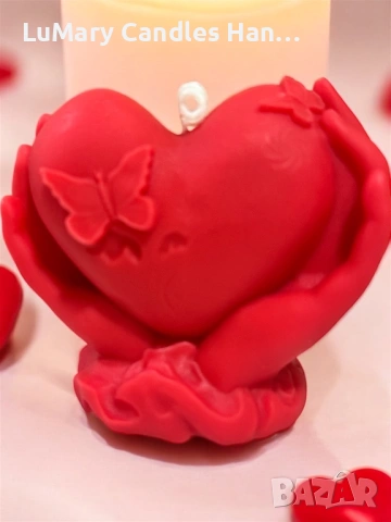 Свещ “ Сърце в ръце”