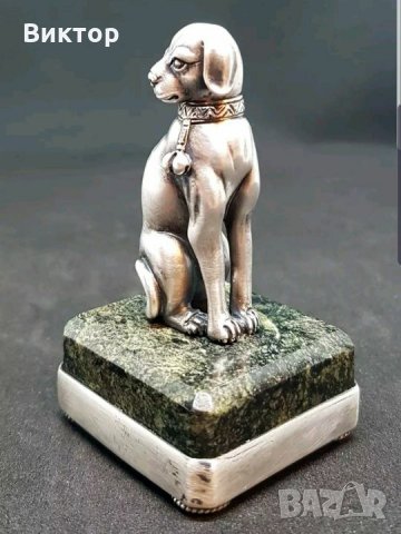 Сребърно куче Фаберже Уникат!!!Окончателна цена., снимка 6 - Антикварни и старинни предмети - 26742107
