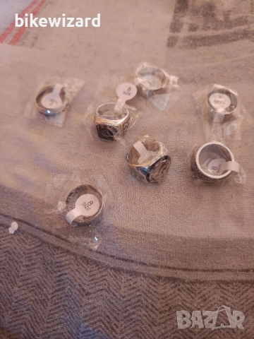 JeweBella 7 броя пръстени неръждаема стомана размер 8 НОВИ, снимка 2 - Пръстени - 51756155