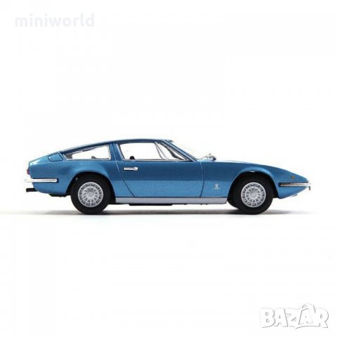 Maserati Indy GT 1968 - мащаб 1:43 на DeAgostini моделът е нов в блистер Изработен от метал, снимка 3 - Колекции - 32992882