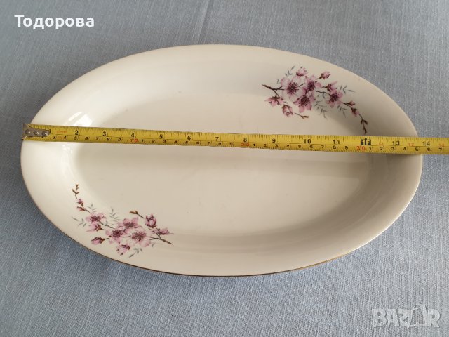 Голямо порцеланово плато -Дянко Стефанов, снимка 3 - Чинии - 36612862