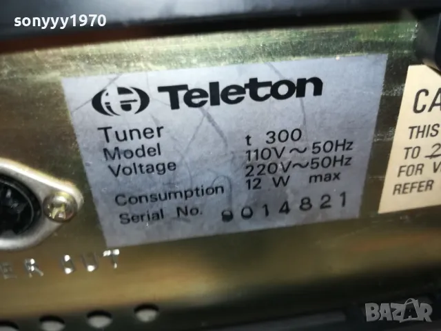 TELETON T300 HIFI TUNER-ВНОС SWISS 0812241835, снимка 16 - Ресийвъри, усилватели, смесителни пултове - 48272023