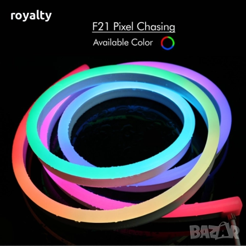 Неонови LED лентови светлини. Водоустойчиво осветление, 4.5 метра лента. Заложете на модерния блясък, снимка 12 - Декорация за дома - 52122002