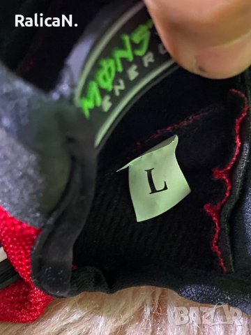 Чисто нови ръкавици за мотор Monster с протектори/Черно с червено/Размер L, снимка 8 - Аксесоари и консумативи - 43975519