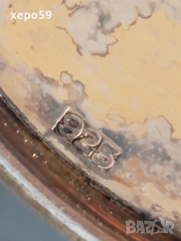 Стара Антикварна Сребърна кана за вода/сребро 925 проба,емайл,тюркуази/чаша,сребро/, снимка 7 - Аксесоари за кухня - 52316145