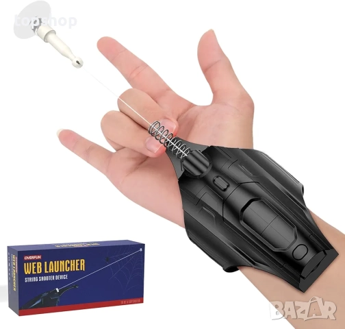 Чисто нова запечатана в целофан играчка за стрелба, паяк, истинска коприна, супергерой, ролева игра