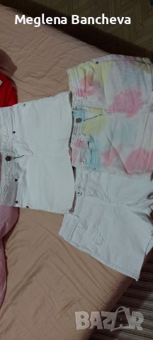 Къси панталонки и поличка за момиче на 8-9год., снимка 1 - Детски къси панталони - 40614552