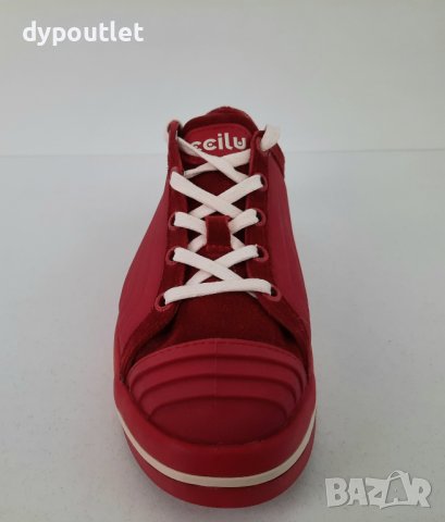 Ccilu - Дамски кецове Noll Ceecee, Червен, размер 39 / стелка 24.5 см./.                     , снимка 4 - Кецове - 39705774