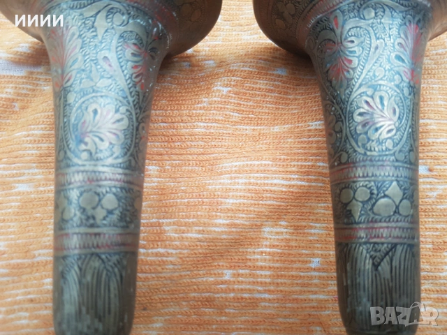 Месингова чаша 2 бр, снимка 3 - Антикварни и старинни предмети - 53457742