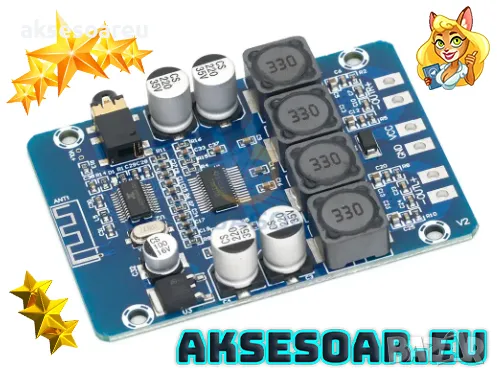 Висококачествен 2x45W 12V 24V Стерео Hi-Fi аудио Bluetooth Цифров усилвател Клас D мощен и компактен, снимка 12 - Ресийвъри, усилватели, смесителни пултове - 47547804