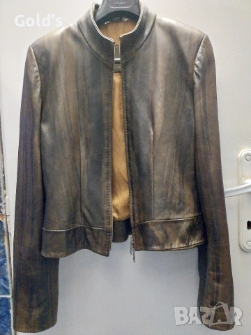 Италианско кожено яке , снимка 3 - Якета - 53564989