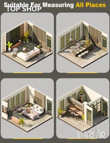 Лазерен ролетка Olufey 70 m, снимка 4 - Гедорета - 48623909