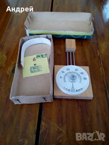 Стар механичен термометър #2, снимка 3 - Антикварни и старинни предмети - 27417014