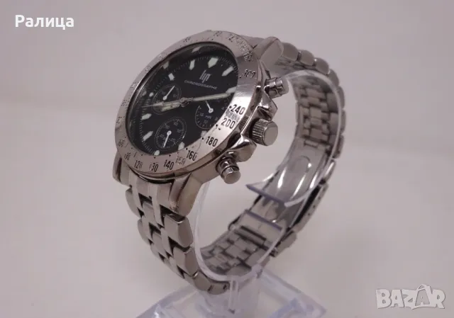 Френски кварцов часовник LIP хронограф, снимка 6 - Мъжки - 47916365