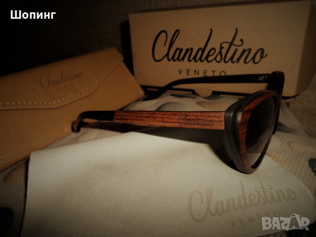 Слънчеви очила от абанос Clandestino , снимка 3 - Слънчеви и диоптрични очила - 28079894