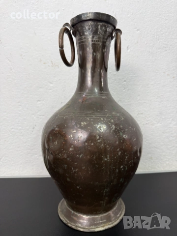 Ръчно кован меден съд / саксия. №7799, снимка 3 - Антикварни и старинни предмети - 53015769