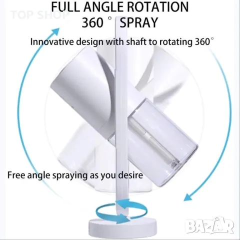 Овлажнител Magic Shadow с отрицателни йони,USB прожекционен 7цвята LED светлини,авт. изкл.,ултра тих, снимка 2 - Столчета за хранене - 49308655