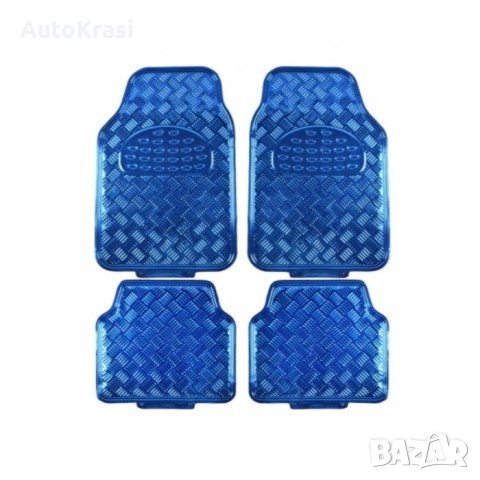 Универсални стелки сини  с метален ефект 4 БР/К-Т - 51717, снимка 1 - Аксесоари и консумативи - 38293636