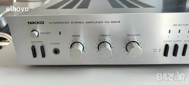 Стерео усилвател NIKKO NA-590 II, снимка 3 - Ресийвъри, усилватели, смесителни пултове - 48796210