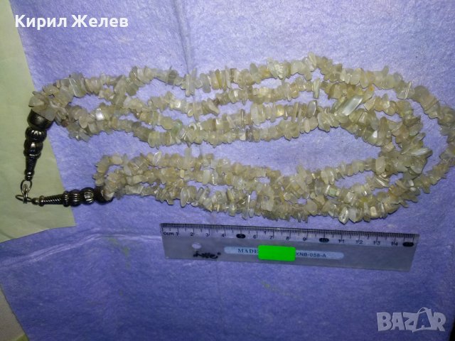 РАЗКОШНА ПОСРЕБРЕНА ЕТНОГРАФСКИ СТИЛ СКЪПОЦЕННА ОГЪРЛИЦА НАТУРАЛЕН МЛЕЧЕН КВАРЦ КРИСТАЛ 34659, снимка 15 - Колиета, медальони, синджири - 39201303