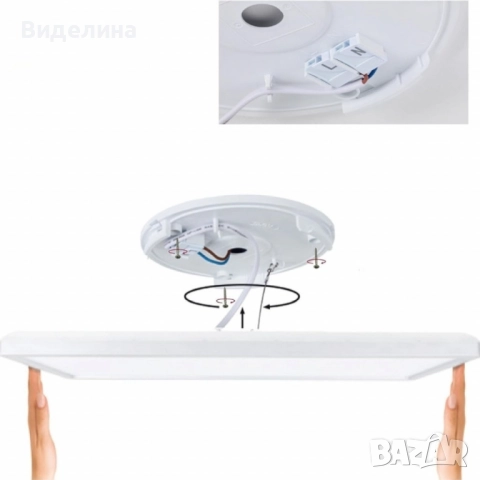 BestLuz LED панел с 3 степени на яркост и мек Backlight ефект, снимка 3 - Лампи за таван - 51996366