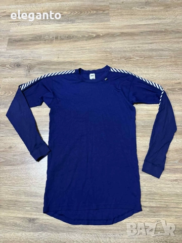 Мъжко ! Helly Hansen  Dry Stripe Crew Long Sleeve Baselayer - Navy, L размер, снимка 2 - Тениски - 52827636
