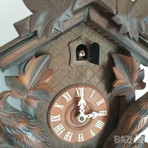Стенен часовник с кукувица - Шварцвалд, снимка 4 - Антикварни и старинни предмети - 50241006