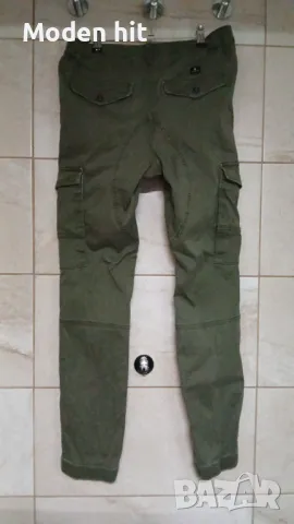 Jack&Jones зелен комбат панталон за момче размер до 158 см. /12-13 г./, снимка 3 - Детски панталони и дънки - 49848985