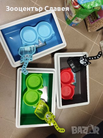 Комплект: купичка, котешка тоалетна ( тоалетна за малко котенце,котка)