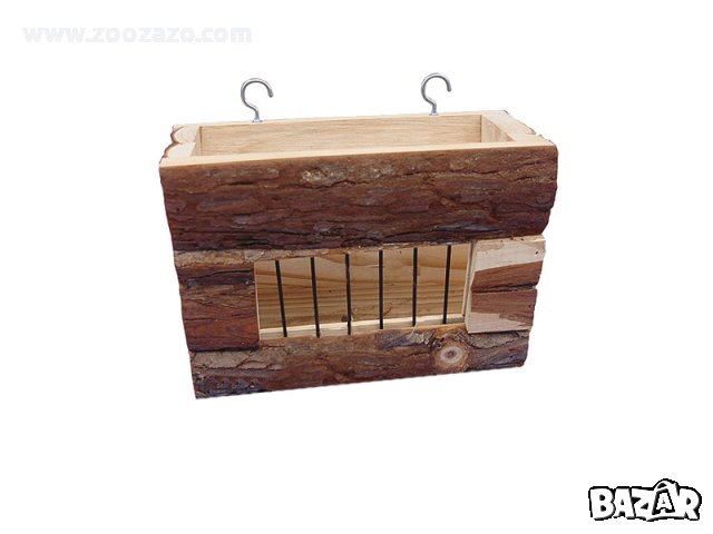 Дървена Хранилка за сено за Гризачи 9,5 x 20 x 15 см. , снимка 1 - За гризачи - 34614503