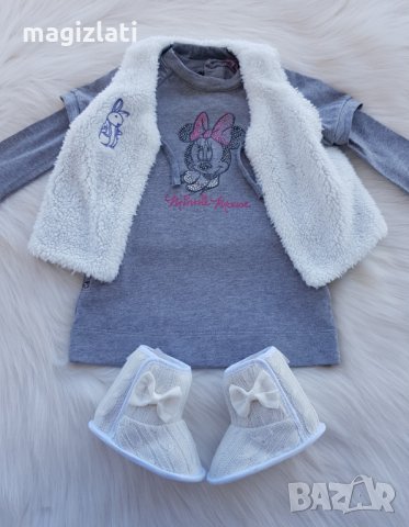 Рокля Мини Маус за бебе 3-6 месеца елек и буйки, снимка 10 - Бебешки рокли - 34954684