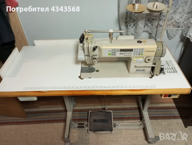  Професионална шевна машина Типикал монофазна, снимка 2 - Шевни машини - 52514170