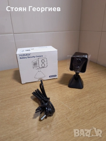 Камера MUBVIEW, 1080P безжична вътрешна WiFi камера, захранвана с батерии камера за наблюдение, снимка 2 - Комплекти за видеонаблюдение - 53566724