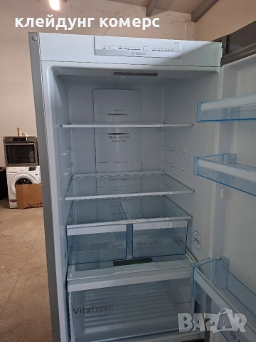Хладилник с фризер BOSCH NO FROST ИНОКС вис.185см. А+++, снимка 4 - Хладилници - 53601995