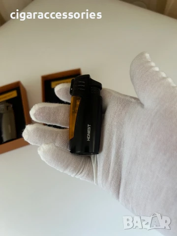 Газова запалка HONEST с троен пламък и пънч – нова, в кутия, снимка 5 - Запалки - 50973124