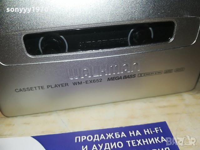 ПОРЪЧАН-sony wm-ex652 walkman-made in japan-mettal-slim, снимка 17 - MP3 и MP4 плеъри - 28409171