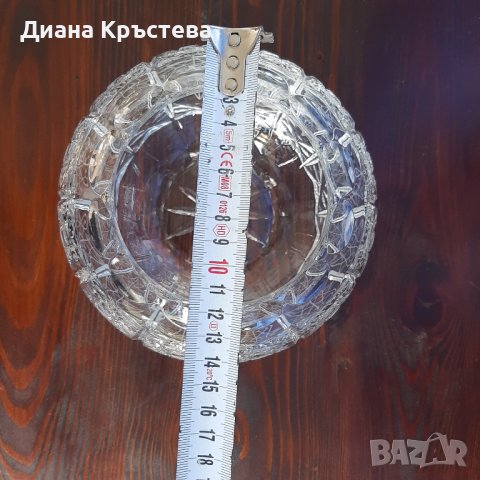 Кристална сферична купа, снимка 3 - Декорация за дома - 40749778