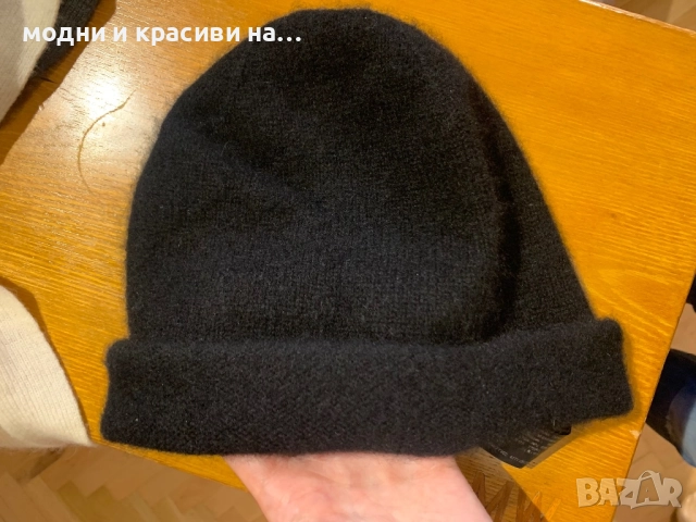 Кашмирена шапка Zara, one size, снимка 9 - Шапки - 52949411