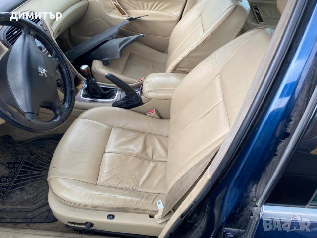 peugeot 607 2.2i на части пежо 607 кожа нави , снимка 10 - Автомобили и джипове - 32511436