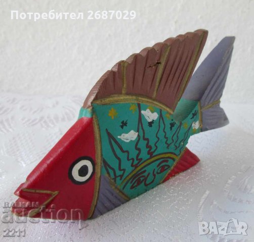  красива  риба, риби, дърво, метал, керамика, порцелан, снимка 15 - Статуетки - 28933871