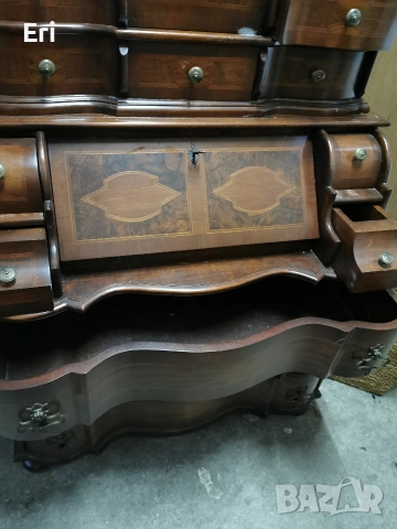 Старинно писалище с надстройка , снимка 7 - Антикварни и старинни предмети - 53121776