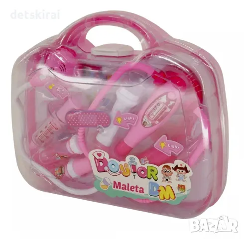 Докторско куфарче с музикални слушалки, снимка 2 - Музикални играчки - 47932492