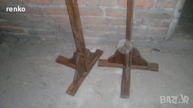 Дървени стойки лост за сушене, снимка 3 - Антикварни и старинни предмети - 38653316