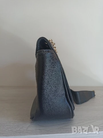 Дамска кожена чанта с перли, снимка 2 - Чанти - 50725182