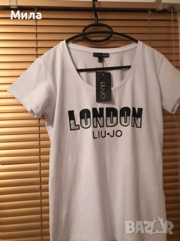Бяла тениска Liu jo, снимка 7 - Тениски - 40155897