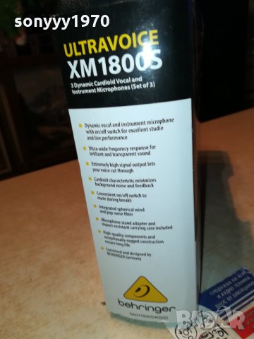behringer profi mic x 3 с куфар и държачи 1801221627, снимка 16 - Микрофони - 35479080