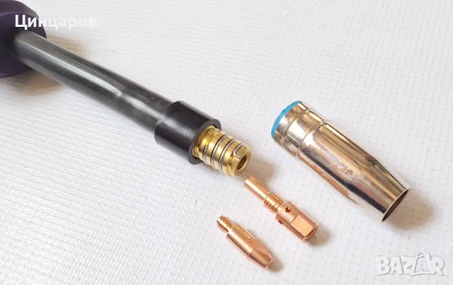 Шланг телоподаващ Миг-Маг,глава серия 25 гъвкава,чупеща,флекс.Евроконектор захващане, снимка 7 - Други машини и части - 49299761