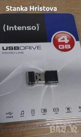 USB памет Intenso Micro Line 4GB., снимка 2 - Друга електроника - 53125003