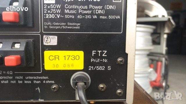 Ресивър Dual CR 1730, снимка 11 - Ресийвъри, усилватели, смесителни пултове - 40478334