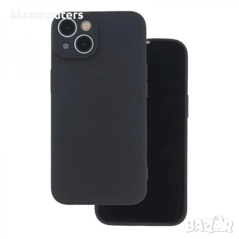 Калъф силикон Soft MagSafe / Черен / за iPhone 14 Pro 6.1 Баркод : 3132218